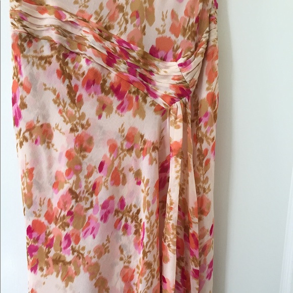 100% SILK FLORAL maxi DRESS, size 4. - Picture 4 of 6
